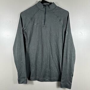 Mammut 1/4 Zip Wool Polyester Sweater Size Small - Grey
